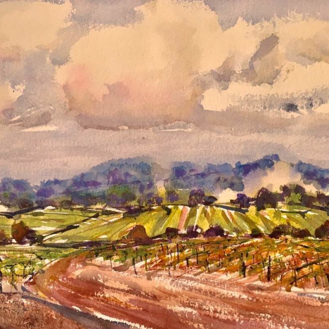 Georgia Mansur watercolour landscape