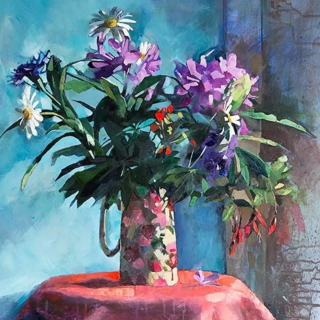 Aine Divine mixed media Flowers