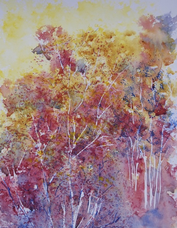 Painting Autumn: the burnt orange and yellow tones of the third season dot the landscape.