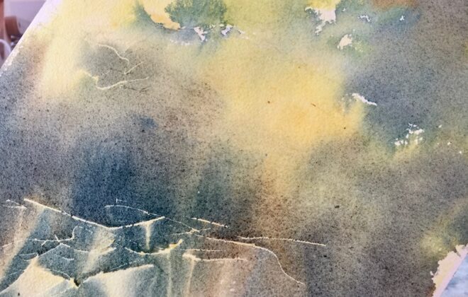 Should artists experiment - an Underwash of light and mid-tones in watercolour.