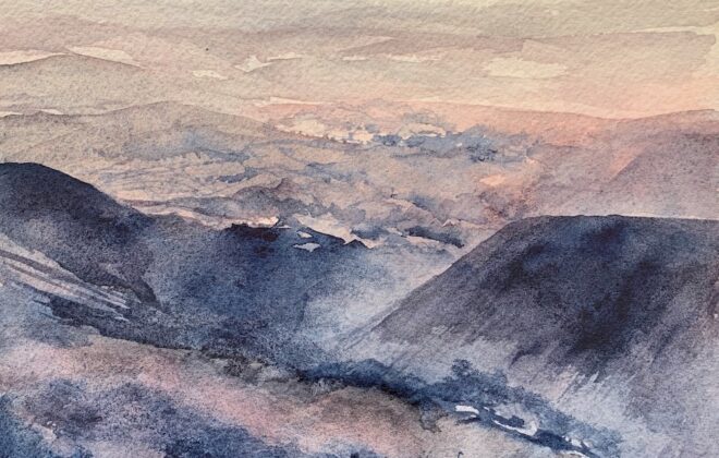 How limits improve your painting - Pen y Fan at Dawn