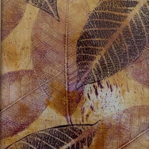 Leaf gel print by Carol Pairaudeau