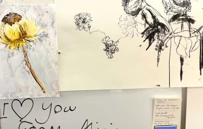 Studio wishlist item - magnetic white board for sketches and notes