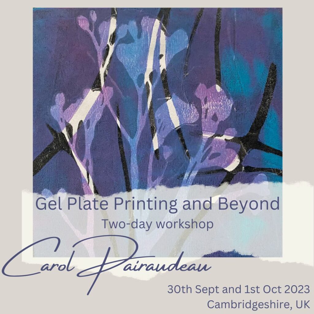 Instagram Carol Pairaudeau Gel Plate Printing and Beyond 2023