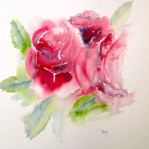 Velvet red rose, fine art print