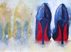 Pick Me - Fine art print of four pairs of stiletto shoes