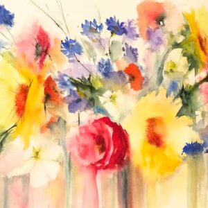 Flowers from a French field - fine art print