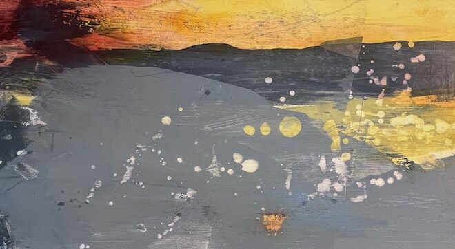 Planning an art residency Acrylic abstract study